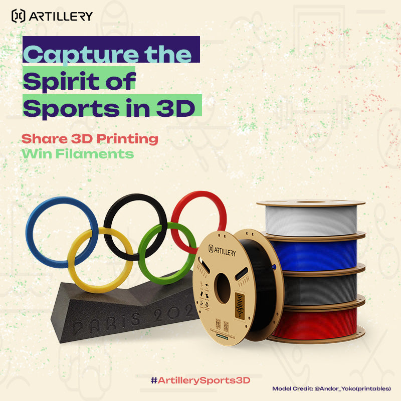 Cheer for Olympics | Artillery 3D Filament Giveaway