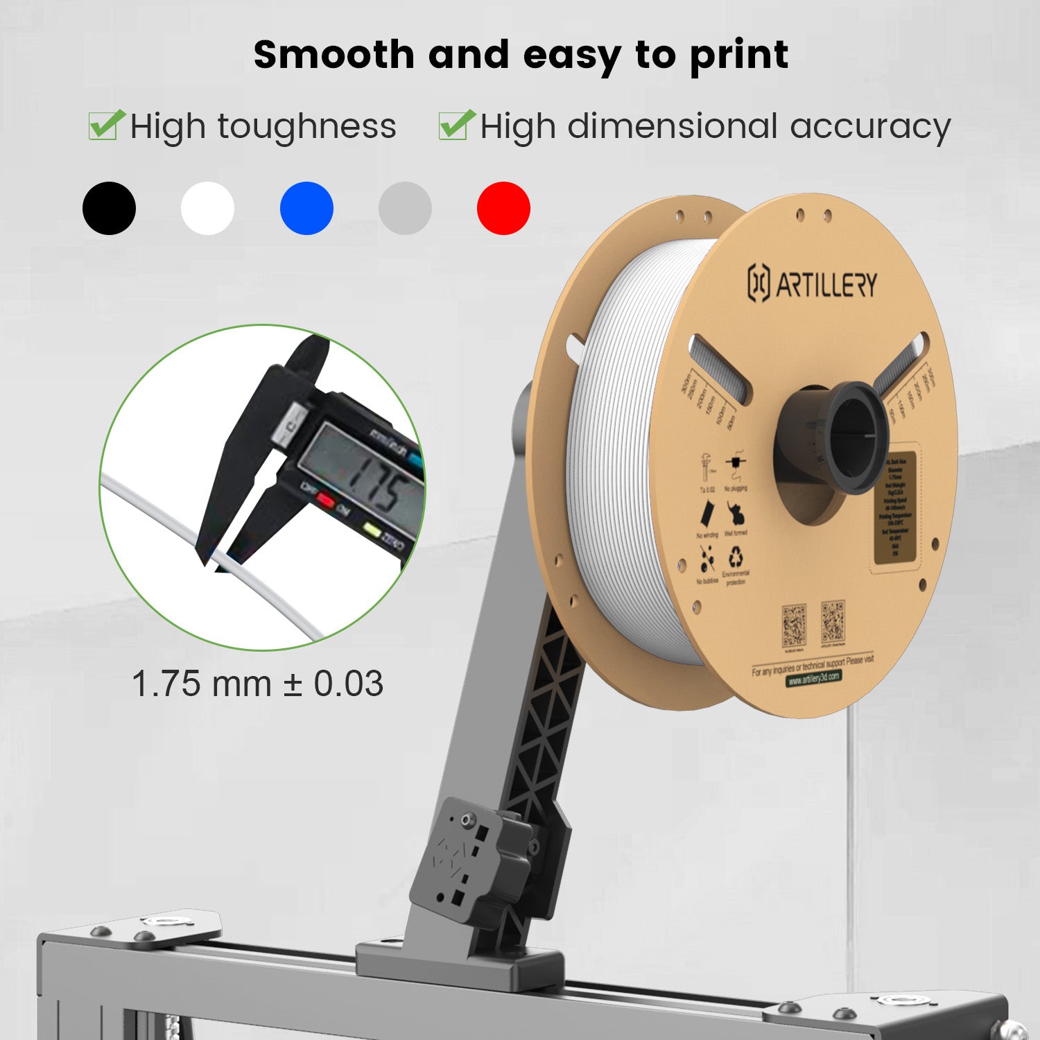 PLA 3D Printer Filament 1.75mm 10KG