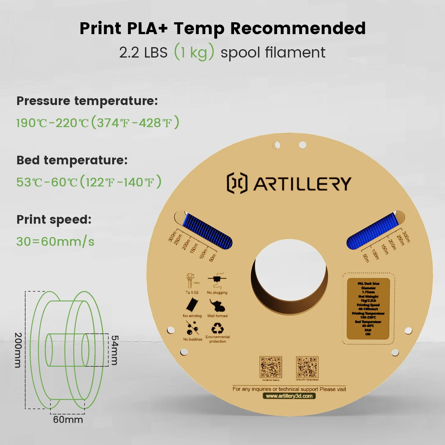 PLA 3D-Druckerfilament 1,75 mm 1 kg