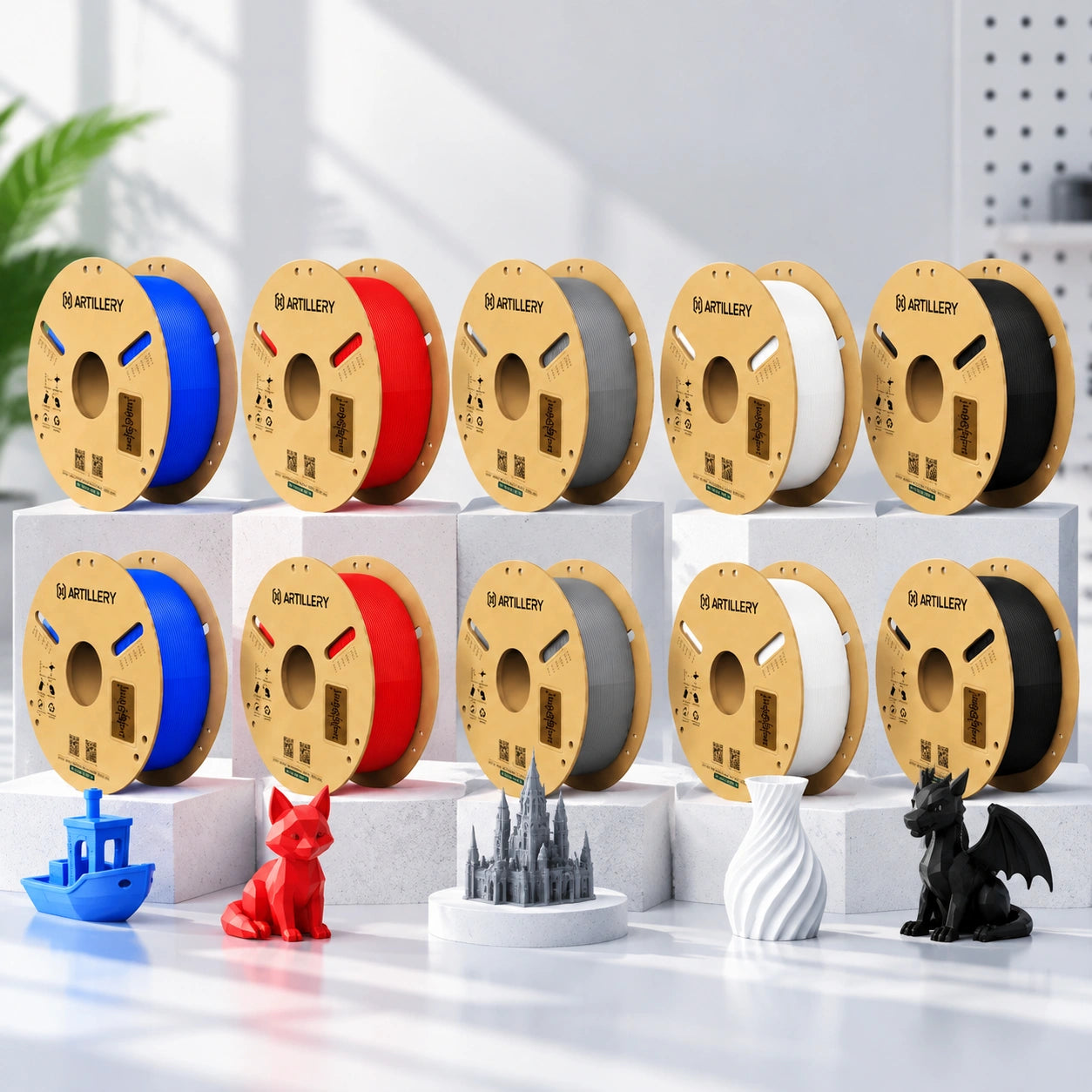 PLA 5-Farben Filament 10kg